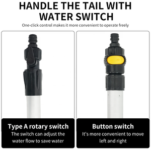 Poteau à eau télescopique avec conception légère et têtes de brosse multiples remplaçables <span class=keywords><strong>pour</strong></span> le lavage de voiture de nettoyage de camion - Product Image 5