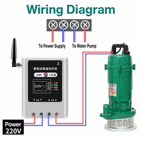 Moteur de pompe à eau 5KW 220V avec interrupteur intelligent 30A, portée 1000m
