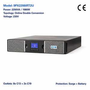 9PX 2200i RT2U Onduleur Interactif en Ligne 2200VA 2200W 2U Rack/Tour Double Conversion Onde Sinusoïdale Pure Batterie au Plomb-Acide pour Serveur - Product Image 2