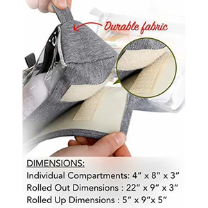 RPET Hanging Roll-up Makeup Bag Toiletry <strong>Kit</strong> <strong>Travel</strong> Organizer Make up Cosmetics Bag <strong>for</strong> <strong>Women</strong> - Product Image 4