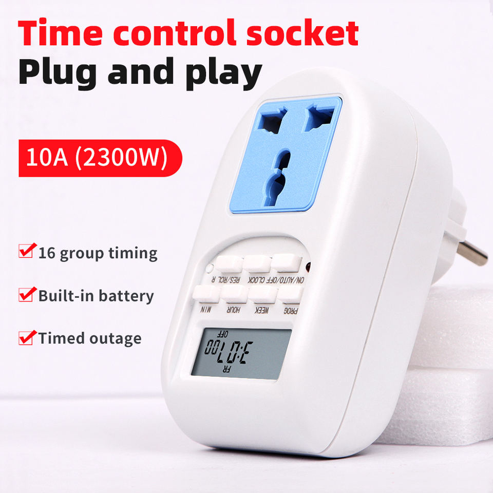 Digital EU Plug 16 Sets Smart Timer Socket Programmable Electronic ...