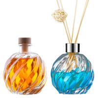 Bouteille en verre diffuseur de parfum 100ml 250ml (3oz 8oz) avec bâtonnets diffuseurs pour désodorisant d'ambiance - Vente en gros