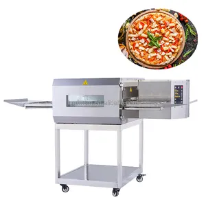 Nhà Hàng Sử Dụng Thương Mại Lò Nướng Bánh Pizza Tại Ấn Độ Tuyệt Vời Lò Nướng Bánh Pizza Gas Burner Lớn Băng Tải Lò Nướng Bánh Pizza Máy