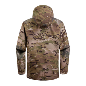 3L Camouflage Tactical Outdoor Jacket Waterproof Windproof Hooded Hunnting Coat Nylon Shell Polyester Doublure - Product Image 2