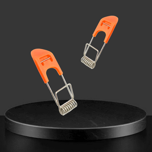 5 lỗ kim loại dập tấm thép lõm ánh sáng giữ lại bằng phẳng kim loại mùa xuân Clip với ốc vít cho Downlight - Product Image 5