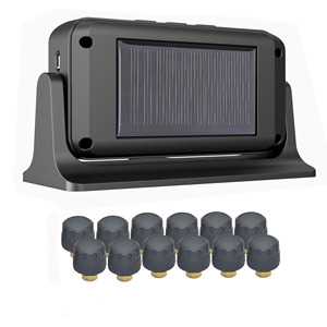 Salida de fábrica, camión, remolque, autobús, sistema de Sensor de <span class=keywords><strong>presión</strong></span> de <span class=keywords><strong>neumáticos</strong></span> Digital inalámbrico Solar, 12 ruedas, Monitor de calibre aprobado por CE, TPMS para - Product Image 2