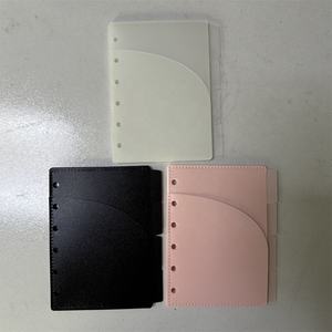 Широкие черные розовые матовые конверты А7 для наличных денег, 4 вкладки, 2 карманные конверты без молнии, конверты для денег с вкладышами, бюджетные конверты, разделители - Product Image 2