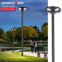 Lampe Solaire de Cour en Gros, Conception Tout-en-un, 40W, Grande Batterie, Fonctionnement Automatique Crépuscule-Aube pour Jardins, Parcs, Parkings