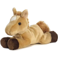 Jouets en peluche super doux pour chevaux et poneys avec logo personnalisé avec doublure en maille et rembourrage en coton PP pour enfants