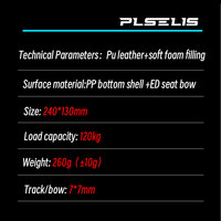 PLSELIS – sac de selle pour vélo de montagne, doux et confortable, accessoires de vélo légers, pesant 260g, équipement de conduite léger
