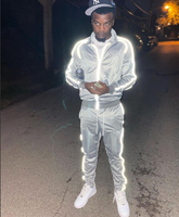 Men's Slim Fit Zipper Tracksuit Set, Private Label