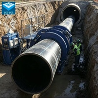 Tuyau HDPE de grand diamètre 450mm-1600mm, haute pression, durable, pour tunnels, égouts et projets d'assainissement intensifs