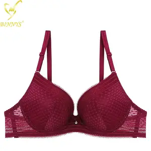 Binnys – Soutien-Gorge à bretelles ajustées pour femme, sous-vêtements en dentelle à armatures, bonnet B, ensemble de Soutien-Gorge, en Stock, vente en gros