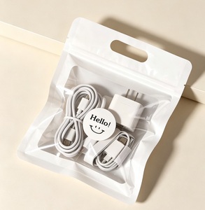 Pochette à fermeture éclair personnalisée avec logo OEM, vente en gros d'usine, pour appareils électroniques, câbles, chargeurs, petits articles, emballage, stockage et vente au détail - Product Image 1