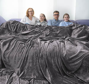 305*305 Custom Effen Gooien <span class=keywords><strong>Fleece</strong></span> Flanellen Deken Super Zachte Deken Voor De Winter - Product Image 1