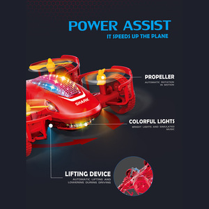 Hình Cá Mập Điện Máy Bay Đồ Chơi, Bền LED Nhấp Nháy Bay Đồ Chơi Cho Trẻ Em Trong Độ tuổi 6-12 Bán Buôn Hot Mục Với Giấy Chứng Nhận - Product Image 2