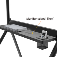 Chariot TV mobile en forme de R, chariot TV stable pour téléviseurs de 42 à 86 pouces, support TV sur roulettes VESA 100x100 à 900x600 mm R10