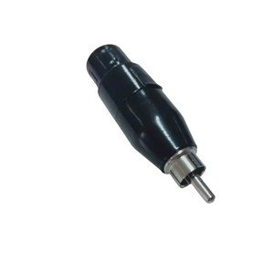 Adaptateurs de couplage noirs, fiches et prises de câble audio, connecteur <span class=keywords><strong>Speakon</strong></span> mâle vers RCA mâle - Product Image 1