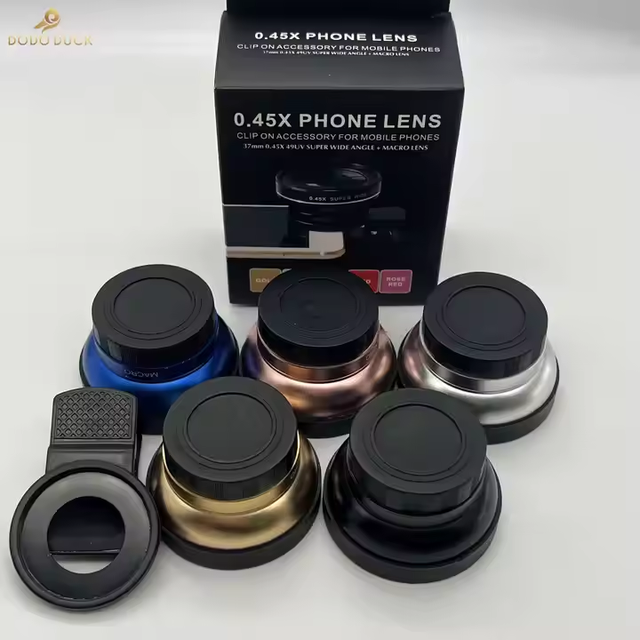 Phone Lens Kit 0.45x Super Wide Angle & 12.5x Super Macro Lens HD Camera Lentes for iPhone 6S 7 Xiaomi More Cellphone