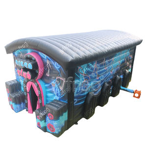 Tente de fête <span class=keywords><strong>gonflable</strong></span> noire de qualité commerciale tente de boîte de nuit mobile avec ventilateur pour <span class=keywords><strong>discothèque</strong></span> ou château <span class=keywords><strong>gonflable</strong></span> - Product Image 1