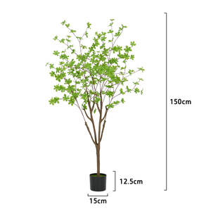 Venta caliente Artificial japonés campana árbol bonsái Enkianthus árbol hojas plantas en maceta realistas para Centro Comercial <span class=keywords><strong>restaurante</strong></span> decoración 5 pies - Product Image 6