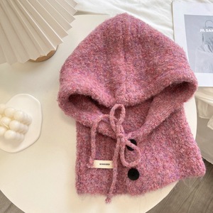 Cagoule d'hiver pour femmes Écharpe thermique intégrée avec boutons Couvre-oreilles coupe-vent pour le <span class=keywords><strong>ski</strong></span>, la neige et les sports d'extérieur - Product Image 3