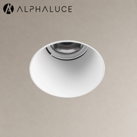 Spot encastrable LED carré moderne 12W, dimmable, anti-éblouissement, CCT, en aluminium, petit découpage, pour plafond