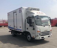 Camión Refrigerado Pequeño JAC, Camioneta Aislada para Transporte de Alimentos Frescos, Medicamentos y Logística de Cadena de Frío