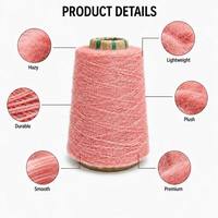Meilleure Vente – Fil Fantaisie Multicolore Disponible 1/14Nm en Polyester Recyclé – Tissu Tricoté Teint Écologique pour Tenues Quotidiennes – Velours Baihua
