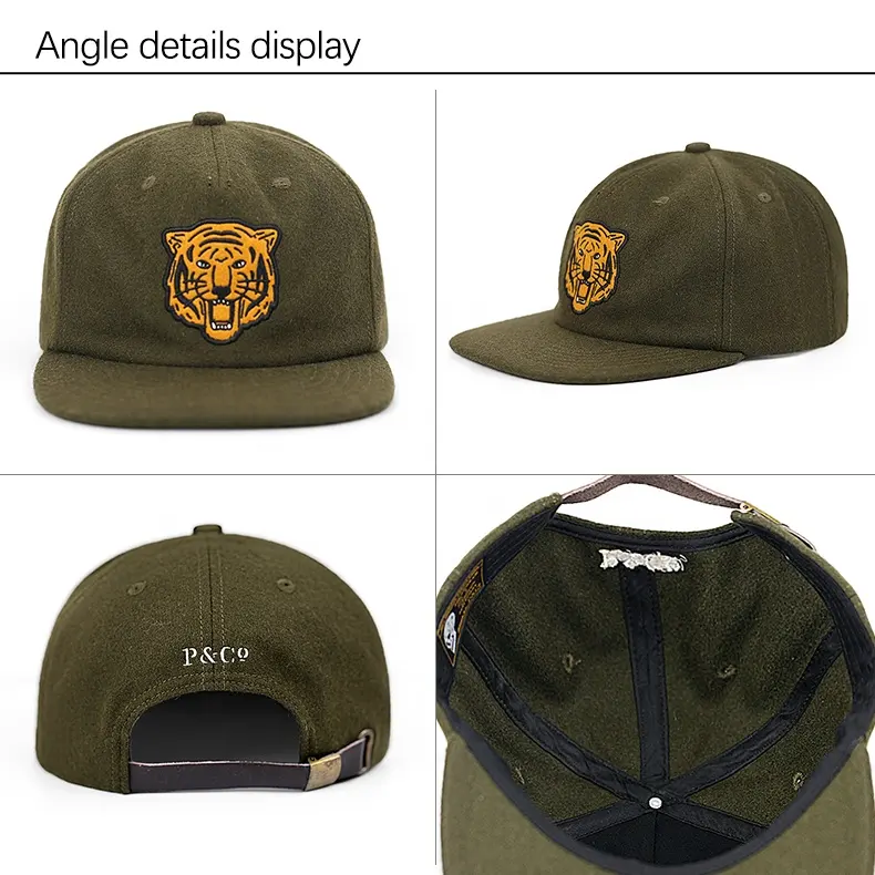 Logo personalizzato ricamo 3D Oem 6 pannelli sportivi da Golf ritardati 112 cappello a 5 pannelli cappello piatto non strutturato cappellino snapback