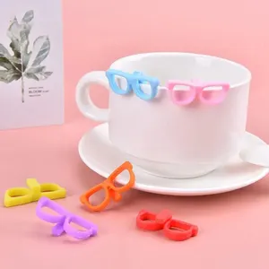 Silicone Glasses Shape Wine Glass Markers Glasses Identifier Marker Drinking Cup Sign