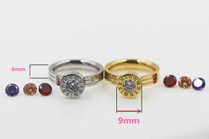 Stainless <b>Steel</b> <b>Rings</b> Jewelry for Women Replaceable CZ <b>Rings</b> Jewelry Gift - Product Image 3