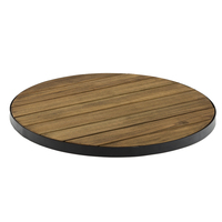 Plateau de table à manger moderne en bois massif de Merbau pour mobilier de salle à manger extérieure, hôtels et villas, avec couvercle pour foyer
