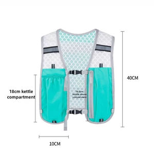 Chaleco de Hidratación Ligero para Correr, con Espacio para Botella de Agua, Mochila <span class=keywords><strong>Portátil</strong></span> para Correr - Product Image 2