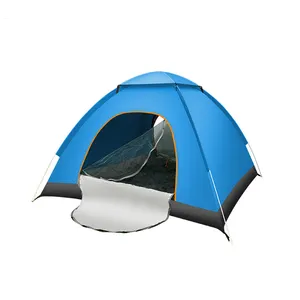 1-2 orang luar ruangan otomatis cepat terbuka tenda pantai dek ganda tenda Kemah ransel matahari membuka tenda untuk mendaki