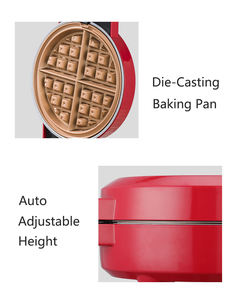 850W Gaufrier rond simple machine à collation détachable gaufrier crêpière mini donut gaufrier avec 9 assiettes - Product Image 6