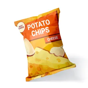 Factory Bedrukte Tas Drie Side Seal Bag Aardappel Chips Verpakking Zak