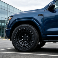 Rines de Aleación Forjados HZH Todoterreno, Negro Mate, Diseño de Malla Profunda, 4x4, 17-20 Pulgadas, Compatibles con Jeep Wrangler, Hilux Pickup y SUV
