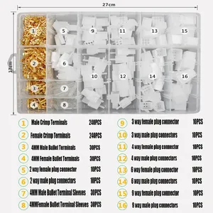 700 adet 2.8mm 2/3/4/6/9 Pin otomotiv 2.8 elektrik teli bağlayıcı erkek dişi kablo terminali fiş kitleri motosiklet Ebike araba - Product Image 2