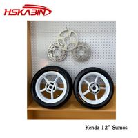 Vente en gros de roues Supermoto de 12 pouces, ensemble de jantes et pneus Kenda Curve pour Emoto, pour Yozma en 10 Sumos Heybike