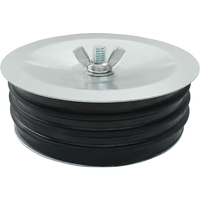 Bouchon de vidage d'égout durable, bouchon d'essai mécanique en métal, couvercle de drain d'égout, bouchon de tuyau d'évacuation des eaux usées avec écrou à oreilles pour tuyaux, éviers, piscines