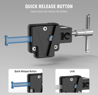 Support de batterie V-Lock NEEWER PS006 pour trépied et cardan, tige de 15 mm pour batteries V-Mount FXLION Sony NEEWER