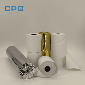 Venta al por mayor de fábrica, muestras gratuitas, rollo de papel térmico para impresora mini de 57x50mm y 48gsm, papel óptico estable para recibos POS, rollo de caja registradora. - Product Image 1