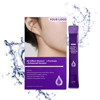 Sérum de beauté oral tout-en-un pour femmes, PDRN + Collagène + Glutathion, antioxydant, raffermissant, réduit les rides et les rides de vieillissement, saveur raisin