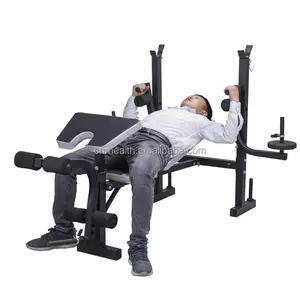 Vouwen Krachttraining Fitness Bankdrukken Barbell Bed Squat Rack Gewichtheffen Bankdrukken Gym Apparatuur Voor Thuis