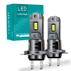 Lampu depan Led Mini H7 25w 20000lm 6500k H4, lampu otomatis H11 9005 Hb3 9006 Hb4, lampu depan mobil 12v