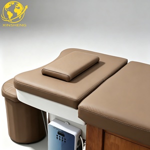 Lit de lavage de <span class=keywords><strong>luxe</strong></span> style thaïlandais avec bac à pieds intégré et armoire de rangement pour salon et <span class=keywords><strong>spa</strong></span> - Product Image 4