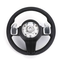 Volant en cuir classique à palettes larges pour BMW F10 F11 F20 F21 F23 F30 F31 F32 F33 F36 F01 F06 F07 M3 M4 M5 X1 F48 X3 F25 X4