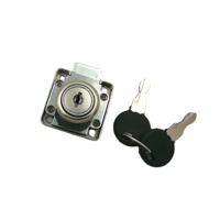 Serrure à came pour tiroir en alliage de zinc haute sécurité D19*L22mm, anti-rouille, pour meubles et armoires, idéale pour bureau