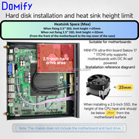 Boîtier PC K12 SPCC Full Tower Mini ITX, petit et fin, HTPC avec alimentation externe, panneau de boîtier d'ordinateur OEM en stock